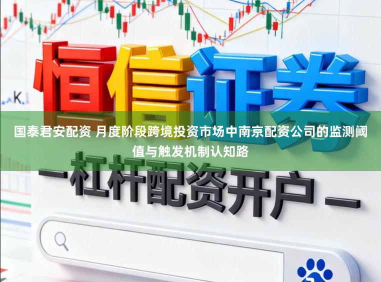 国泰君安配资 月度阶段跨境投资市场中南京配资公司的监测阈值与触发机制认知路